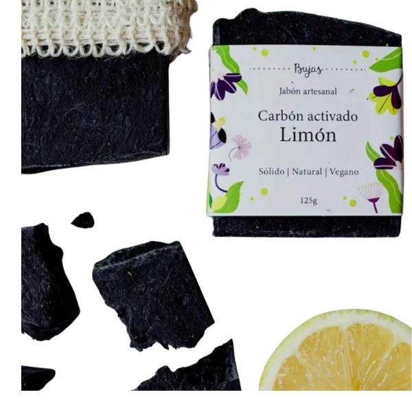 Bujas Jabón de Carbón Activado y Limón 125g - Imagen 1